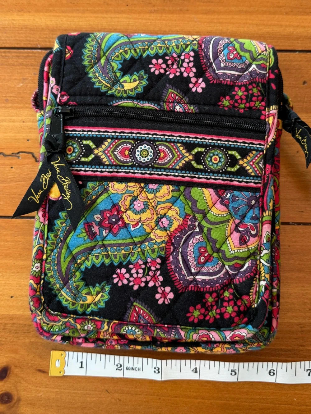 EUC 🌻Vera Bradley Midnight Paisley Mini Hipster Crossbody🪻